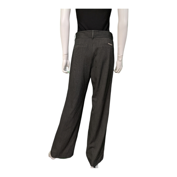 Michael Michael Kors Derby Mid Rise Pants Charcoal 8 - Picture 2 of 9